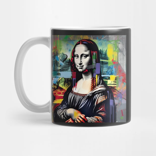 Graffiti Mona Lisa: A Colorful Twist on a Classic Portrait by naars90